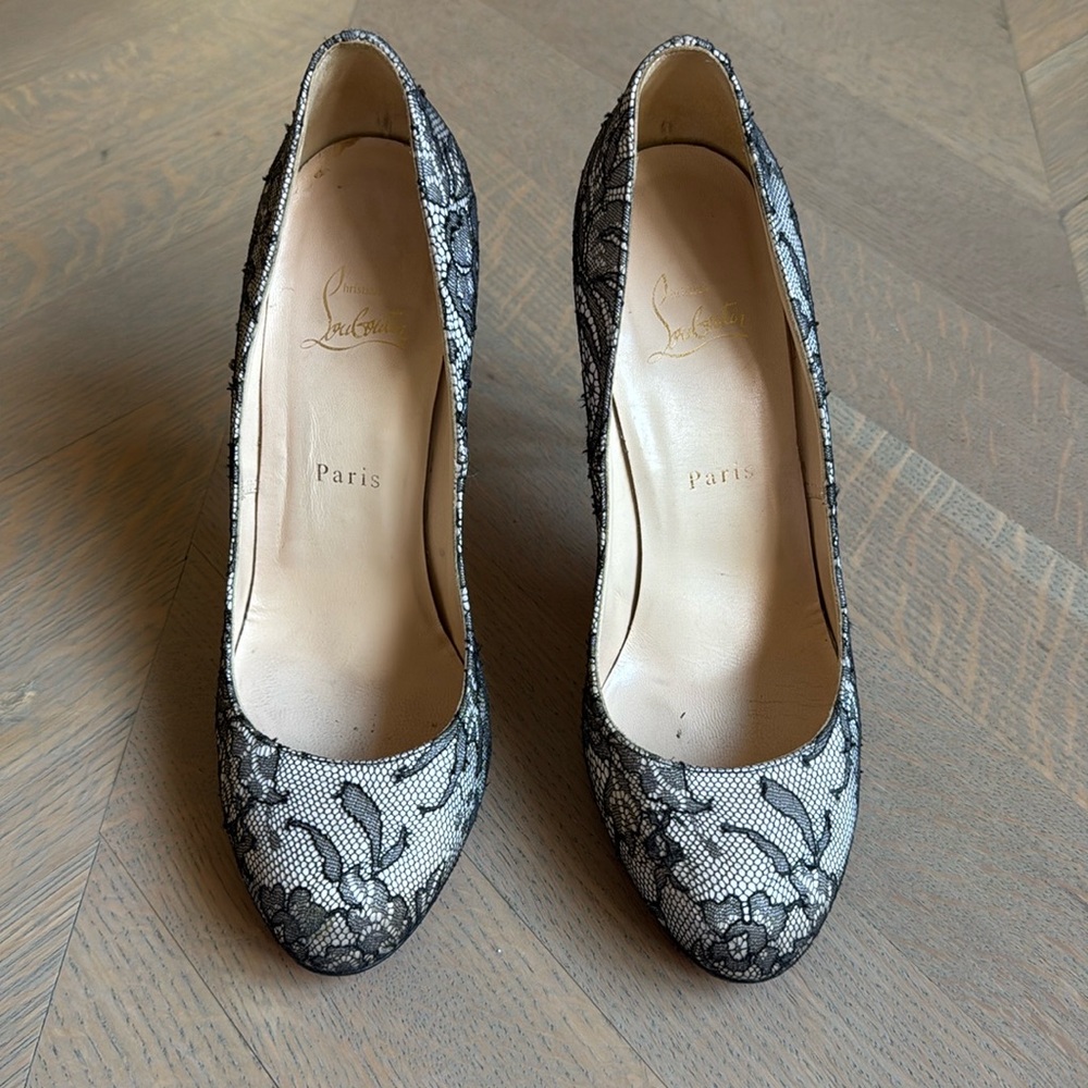 Christian Louboutin lace heels